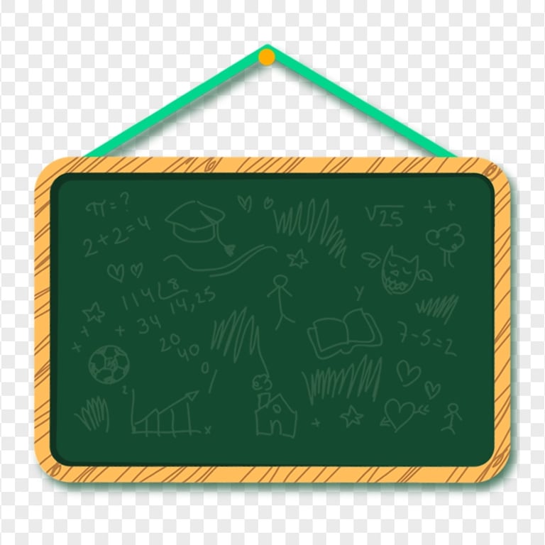 HD School Green Chalkboard Blackboard PNG | Citypng