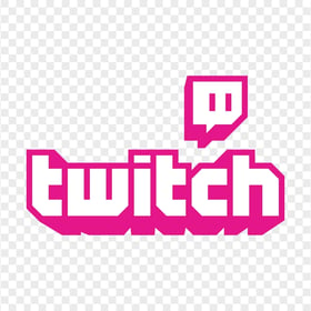 HD Pink Twitch Logo Transparent Background PNG