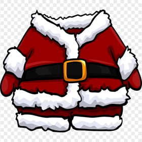Cartoon Clipart Christmas Santa Suit Jacket HD PNG