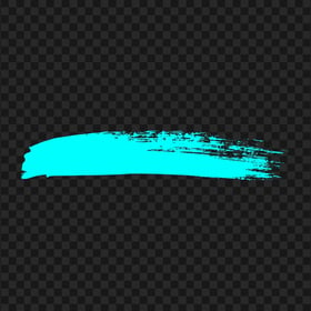 HD Blue Turquoise Paint Brush Effect PNG