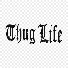 Thug Life Tattoo Logo Typography Sticker