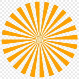 Abstract Orange Rays Sunburst Circle PNG IMG