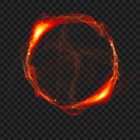 Sparkle Fire Circle Ring PNG Image
