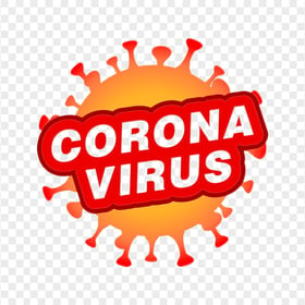 Coronavirus Illustration Vector Logo Clipart