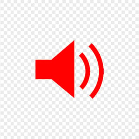 Loudspeaker Speaker Red Icon FREE PNG