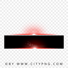 HD Red Lens Flare Line White Light Effect In Center PNG