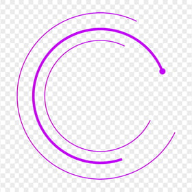 Creative Purple Swirl Circle