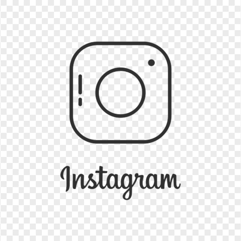 Creative Square Instagram Lines Logo Icon With Text