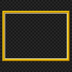 Yellow Rectangle Wood Frame HD PNG