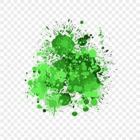 Abstract Green Drop Paint Splash HD Transparent Background