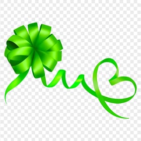 Download HD Green Gift Bow PNG