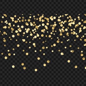 HD Gold Confetti Party Christmas PNG