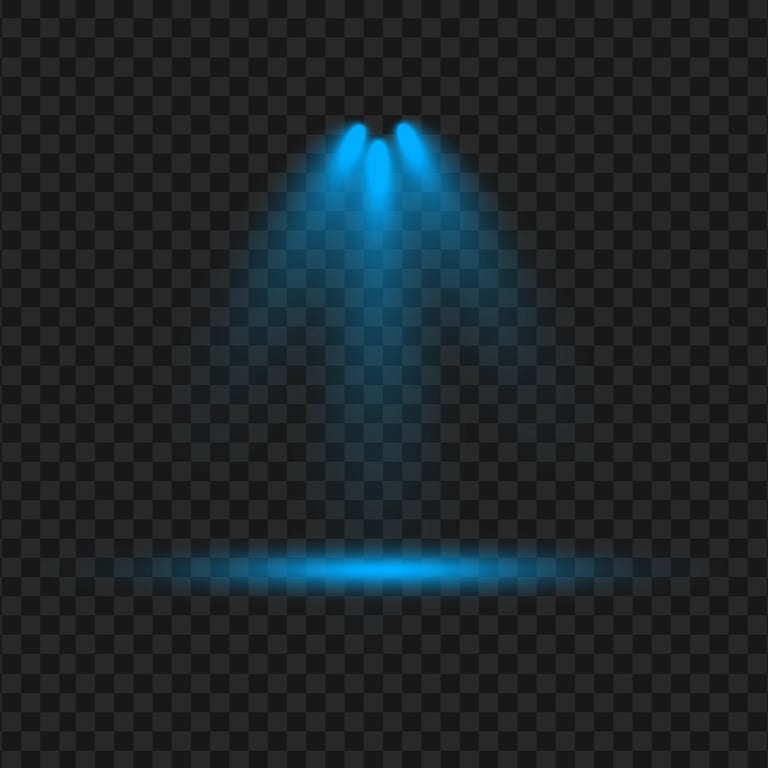 HD Three Lighting Blue Light Spots PNG