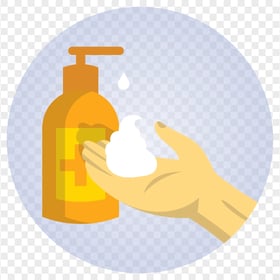 Hand Liquid Sanitizer Gel Covid19 Clipart Icon