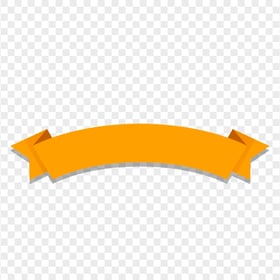 Download Orange Graphic Ribbon Banner PNG