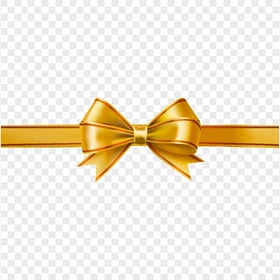 Gold And Red Ribbon Bow Border HD PNG