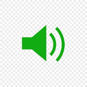 Loudspeaker Speaker Green Icon Transparent PNG
