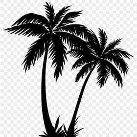 Palms Silhouette black