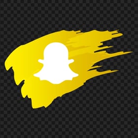 HD Snapchat Social Media Logo Icon Brush Style
