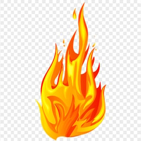 HD Fire Flame Cartoon Illustration PNG