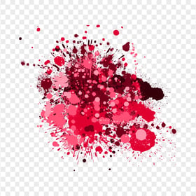 Pink and Red Paintbrush Splatter HD Transparent Background