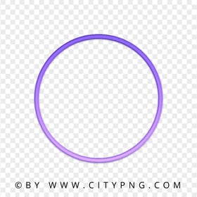 Purple Gradient Outline Circle Frame Image PNG