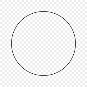 Circle Black Line Border HD Transparent PNG