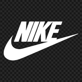 HD White Nike Logo Transparent PNG