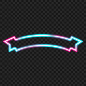 Aesthetic Pink & Blue Neon Ribbon PNG