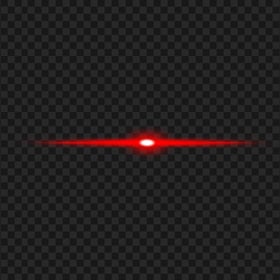 HD Red Lens Flare Line White Light In Center Effect PNG