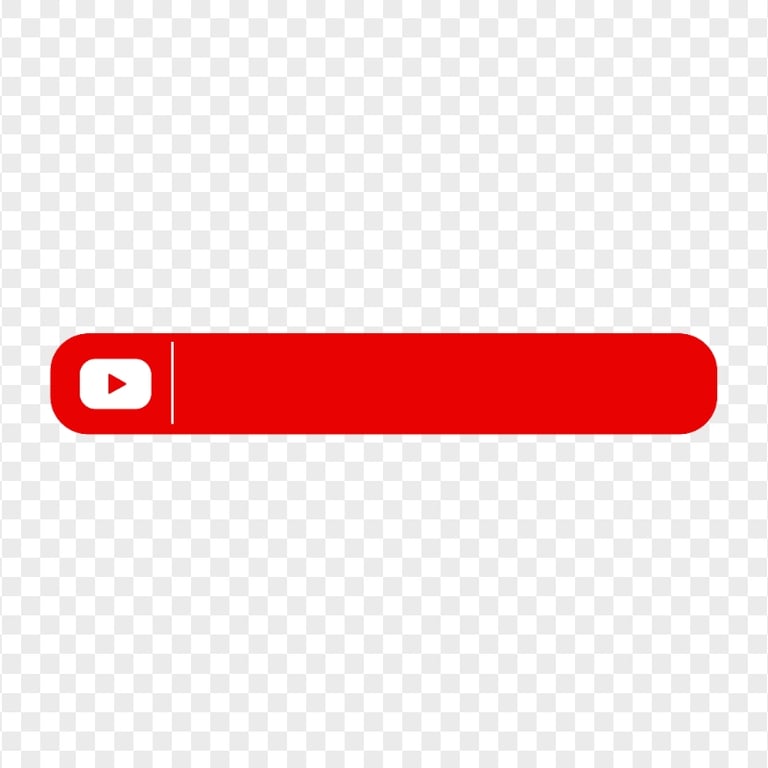 HD Flat Red Youtube Lower Third Banner Signature PNG