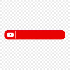 HD Flat Red Youtube Lower Third Banner Signature PNG