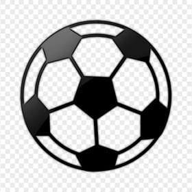 Black Metal Soccer Ball Shape FREE PNG