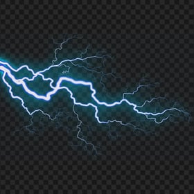 Blue Thunder Energy Effect PNG