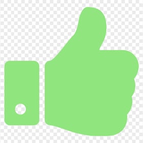 Download Like Good Thumb Up Flat Green Icon PNG