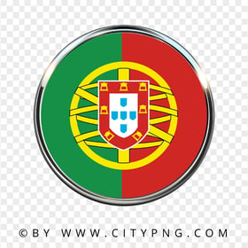 Portugal Round Flag Icon HD PNG