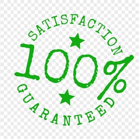 PNG 100% Satisfaction Guaranteed Green Stamp