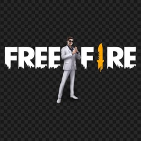 HD Skyler Character With Free Fire Logo PNG