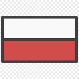 HD Vector Banner Poland POL Flag Icon PNG