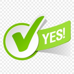 HD Yes Tick Mark Icon Symbol Illustration PNG
