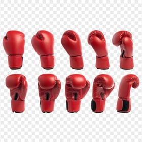 Red Boxing Glove Box Sport Fight Fighting View