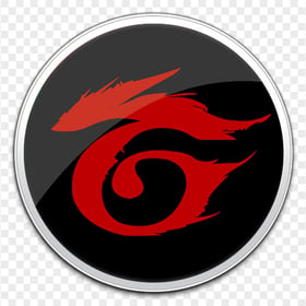 Round Black Shape Garena Red Dragon Icon