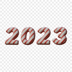 Download HD Red & White 2023 Text Numbers PNG