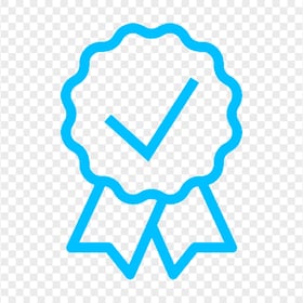 Warranty Ribbon Blue Icon Logo Sign Label Badge PNG
