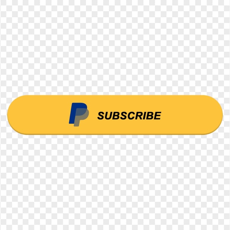 PayPal Subscribe Yellow Button PNG