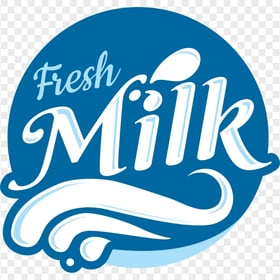 HD Milk Word Logo PNG