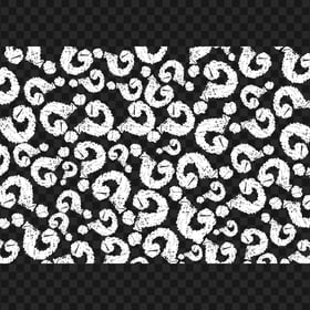 HD PNG White Question Marks Pattern