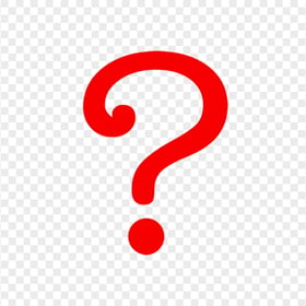 PNG Red Question Symbol Mark Icon