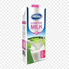 HD Low Fat Milk Box PNG