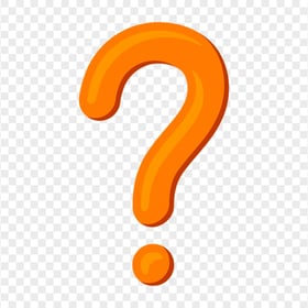 Vector Orange Question Mark Logo Icon Symbol PNG